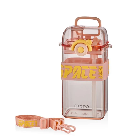 Shotay Su Matarası Space Tritan Pembe 500Ml ürün görseli 1