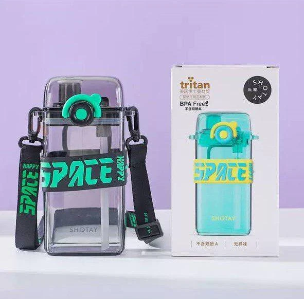 Shotay Su Matarası Space Tritan Pembe 500Ml - Resim 4