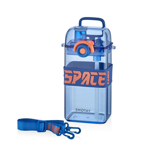 Shotay Su Matarası Space Tritan Mavi 500Ml ürün görseli 1