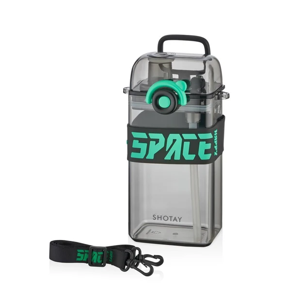Shotay Su Matarası Space Tritan Siyah 500Ml ürün görseli 1