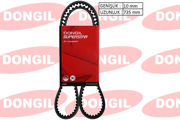 V KAYIŞI 10x737La AUDI FIAT LANCIA VW 9.5X737 10X735 / AV10LA735 ürün görseli 1