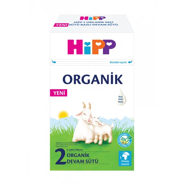 Hipp 2 Organik Keçisütü Bazlı Bebek Devam Sütü 400 Gr ürün görseli 1