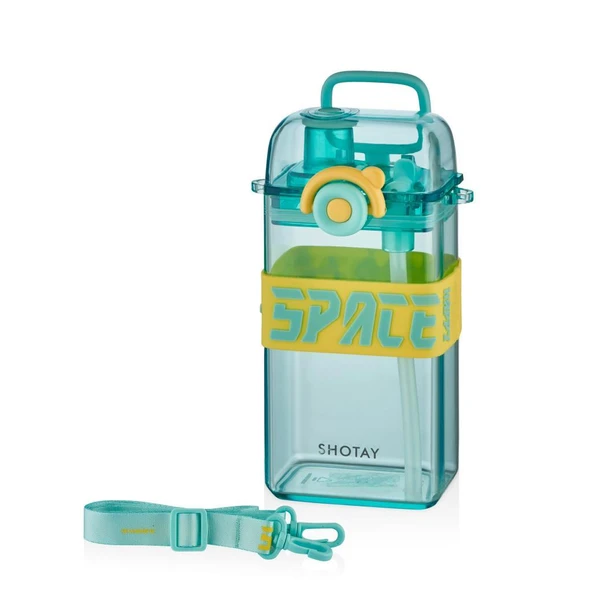 Shotay Su Matarası Space Tritan Turkuaz 500Ml ürün görseli 1
