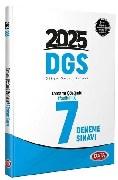 Data 2025 DGS 7 Deneme Fasikül Çözümlü Data Yayınları ürün görseli 1