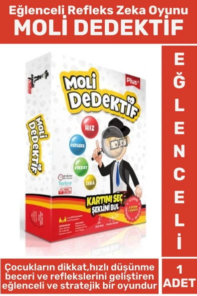 Eğlenceli Dikkat Hızlı Düşünme Refleks Stratejik Beceri Geliştiren Çocuk Eğitici Oyun MOLİ DEDEKTİF ürün görseli 1