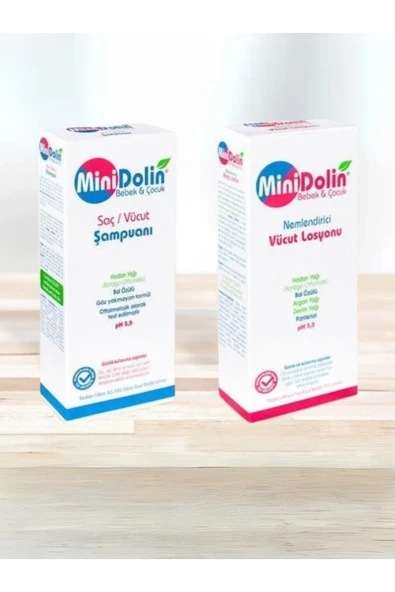 Minidolin Bebek Saç Ve Vücut Şampuanı 250 ml+Nemlendirici Vücut Losyonu 250 ml ürün görseli 1