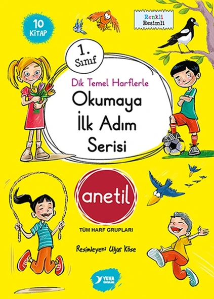 1. Sınıf Okumaya İlk Adım Serisi Anetil Düz Yazı 10 Kitap Yuva Yayınları ürün görseli 1