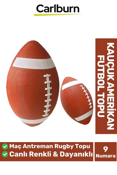 Premium Profesyonel Genç Yetişkin Maç Antreman Rugby Kauçuk Amerikan Futbol Topu ürün görseli 1