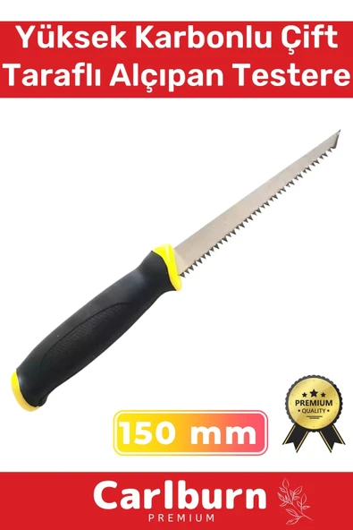 Özel Üretim Ergonomik Tutuş Dayanıklı Yüksek Karbonlu Çelik 150 mm Çift Taraflı Alçıpan Testere ürün görseli 1