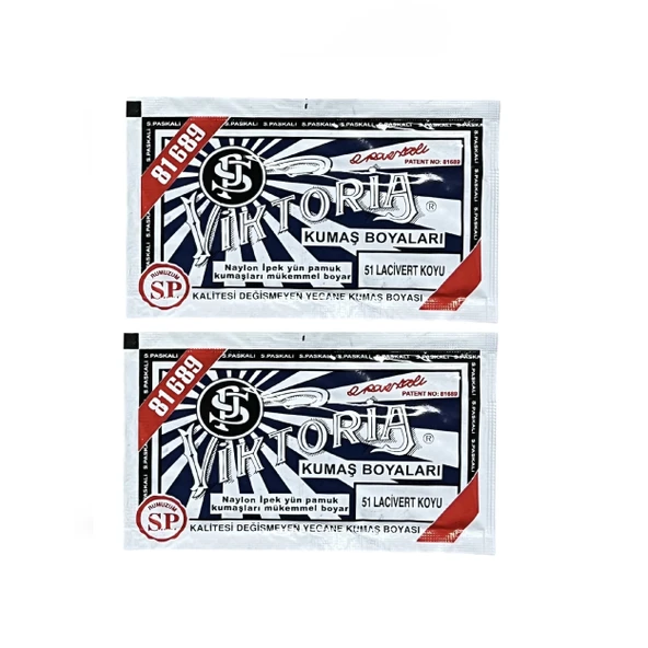 Koyu Lacivert Kumaş Boyası Viktoria 10gr 2Adet ürün görseli 1