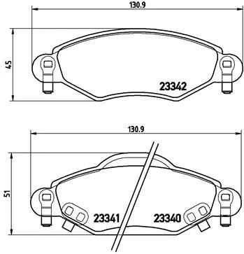 ÖN BALATA YARIS 1.0 1.3 1.4 D4D 1.5 VVTI TS ürün görseli 1