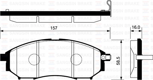 ÖN FREN BALATA NISSAN NAVARA 2.5L YD25DDTi D40 4x2 4x4 10- / PATHFINDER 2.5L YD25DDTi DCi R51 4x4 05- / MURANO 3.5L VQ35DE Z51 4x4 DCi 08- / RENAULT KOLEOS 08- 16 JANT ürün görseli 1