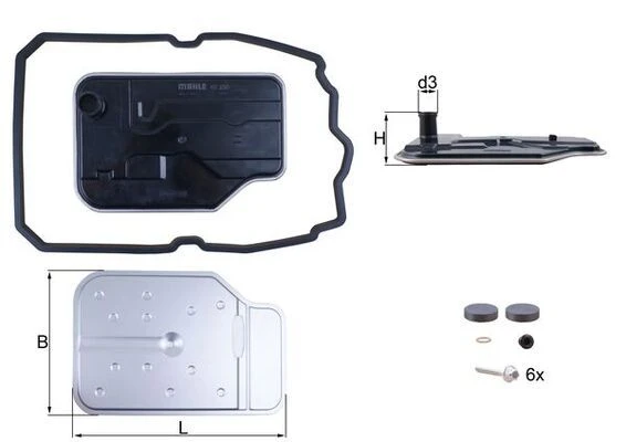 OTOMATIK SANZIMAN YAGI FILTRE SETI MERCEDES W203 CL203 W204 W205 C218 C219 W211 W212 W221 X204 W447 ürün görseli 1