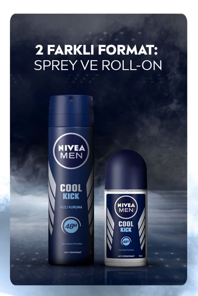 Nivea Men Cool Kick Roll-On 50 ml - Resim 5