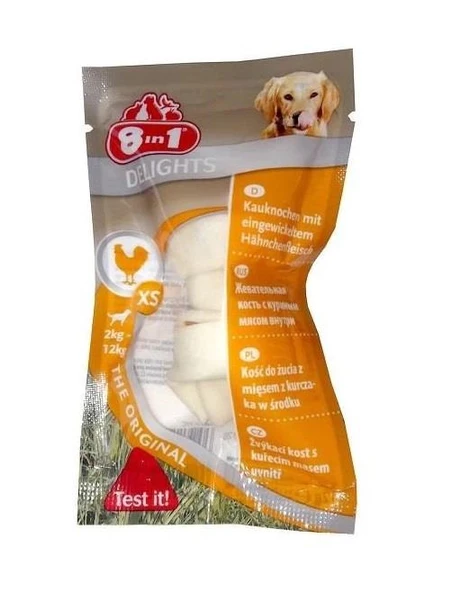 8in1 Delights Bones Düğümlü Tavuklu Köpek Kemiği 1 ADET ürün görseli 1