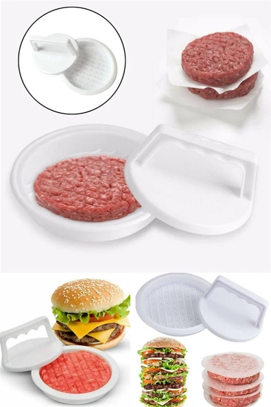 Hamburger Köfte Kalıbı Köfte Presi Şekillendirici Burger Press Pratik Köfte Yapma Aparatı ürün görseli 1