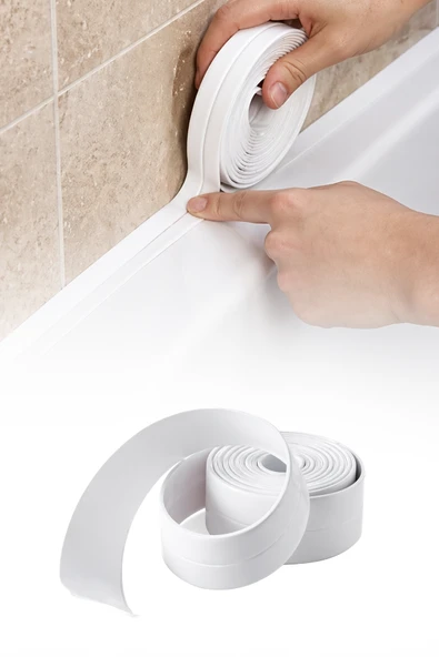 3,2 Mt Su Sızdırmaz Geçirmez Bant Lavabo Küvet Tezgah Kenar Bandı Banyo Mutfak Pencere Yalıtım Bandı ürün görseli 1