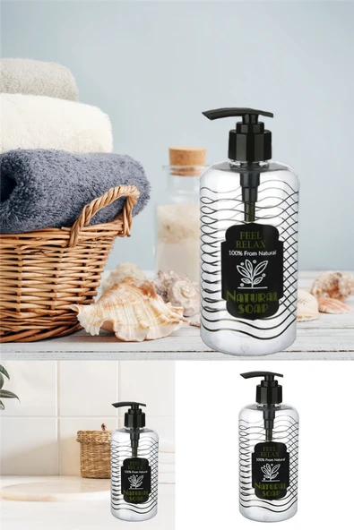Banyo Mutfak Lavabo Deterjanlık Sıvı Sabunluk Pratik Pompalı Sıvı Sabun ve Deterjan Dispenseri ürün görseli 1