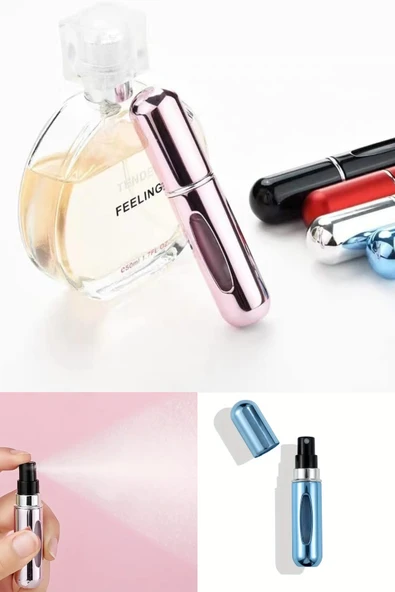 Parfüm Şişesi Çanta Içi Mini Doldurulabilir Seyahat Cep Yedek Parfüm Şişesi 5 ml ürün görseli 1