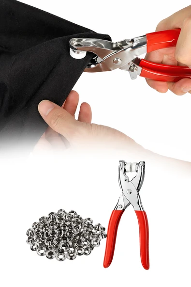 Metal Çıt Çıtlı Düğme Pensesi Ve Düğme Aparatları Gömlek, Elbise Kıyafet Düğme Aparatı ürün görseli 1