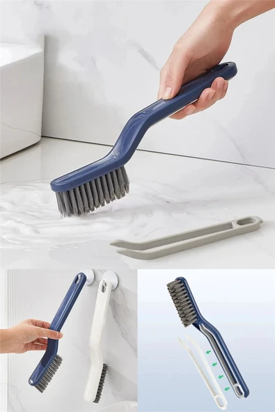 Cımbızlı Dip Köşe Temizlik Fırçası Çok Fonksiyonlu Derz Arası Fayans Lavabo Fırçası 24 cm ürün görseli 1