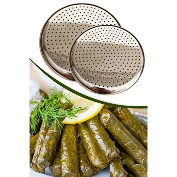 24 cm Paslanmaz Çelik Oval Delikli Model Tepsi Sarma Dolma Altlığı Pide Pizza Mutfak Tepsisi ürün görseli 1