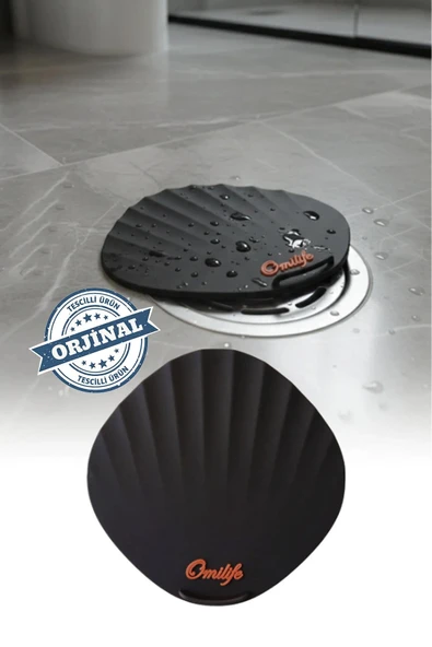 Siyah Deniz kabuğu Silikon Lavabo Gider Kapağı Koku Önleyici Gider Tıkacı Banyo Mutfak 15 cm ürün görseli 1