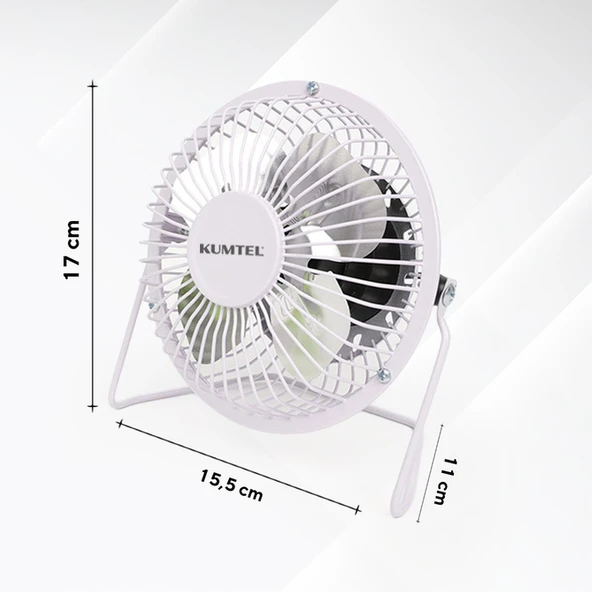Kumtel 4'lü Masaüstü USB Fan - Resim 5