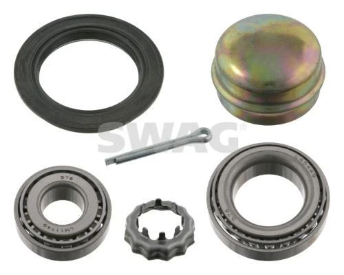 ARKA TEKER RULMANI KIT PASSAT 1.8-2.0 04/00 -GOLF I-II-III-IV-JETTA-POLO-IBIZA-TOLEDO-FAVORIT FEBI 3674 ürün görseli 1