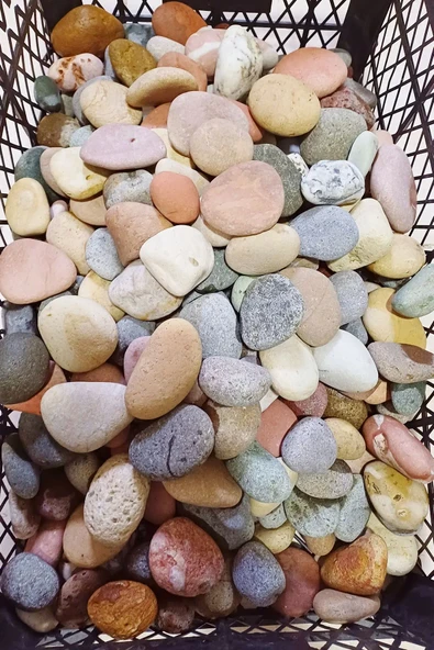 2 Kg Çok Amaçlı Dekoratif Büyük Çakıl Taşı - Doğal Deniz Taşı ürün görseli 1