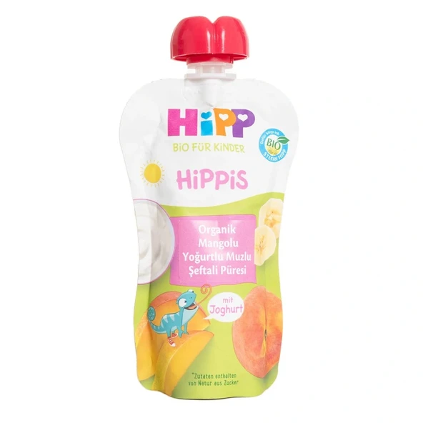 Nessiworld Hipp Organik Mangolu Yoğurtlu Muzlu Şeftali Püresi 100 Gr ürün görseli 1