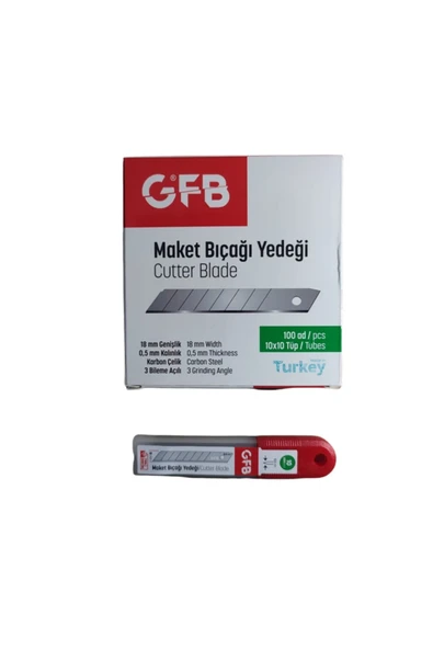 Falçata Bıçağı Yedeği 100 Adet Maket Bıçağı ürün görseli 1