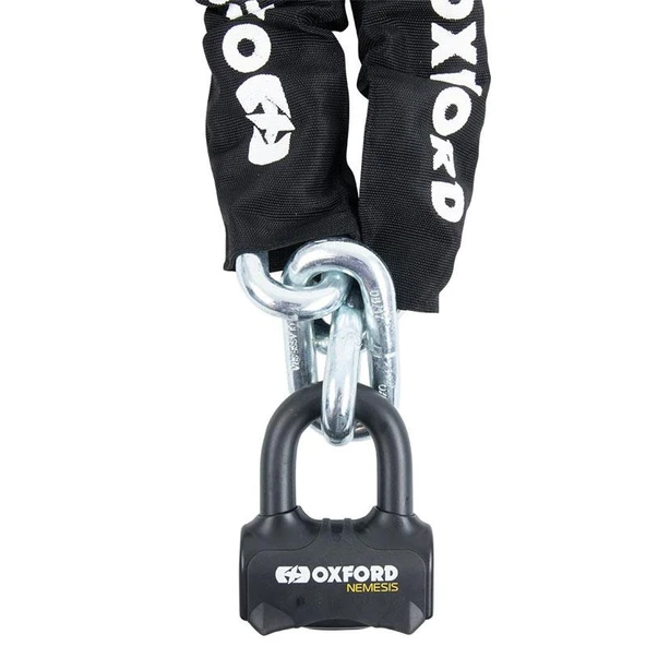 Oxford Motosiklet Nemesis Zincir Kilit 16mmX1.2m LK472 ürün görseli 1