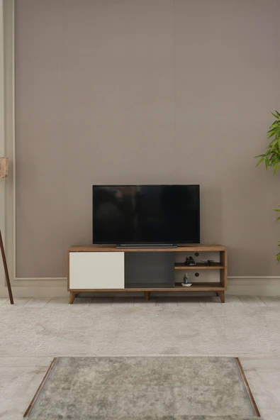 Arpelia TV Sehpası Sürgülü Kapak 140X40X35 CM ürün görseli 1