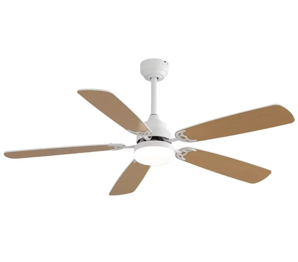 Fancium DKF-510 Ceviz LED Aydınlatmalı Uzaktan Kumandalı Tavan Vantilatörü ürün görseli 1