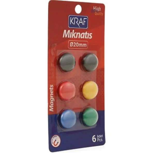 KRAF MIKNATIS BLISTERLI 20 MM 6 LI 502G ürün görseli 1