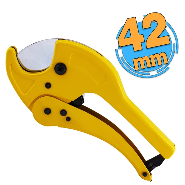 Boru Kesme Makası Büyük 42 mm Otomatik Bahçe Hortum Kesici Makası Su Tesisatı PPRC PVC Plastik ürün görseli 1