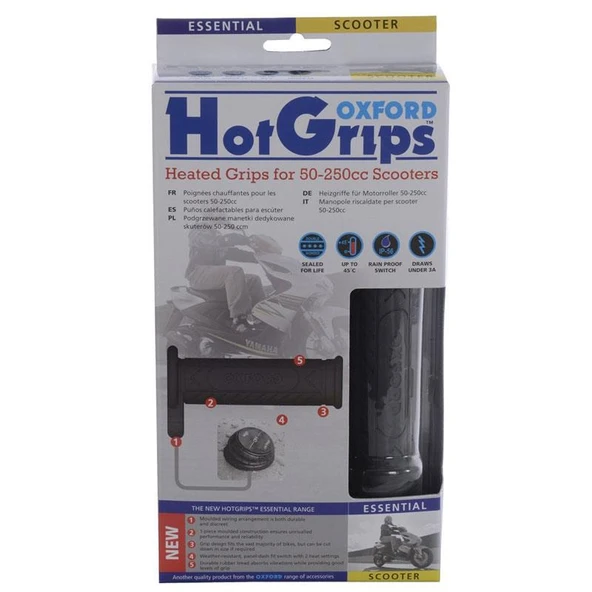 Oxford Motosiklet HotGrips Essential Scooter Elcik Isitma OF772 ürün görseli 1