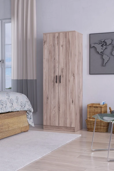 ABETE MOBİLYA-2 Kapılı Gardırop Atlantik Çam ürün görseli 1