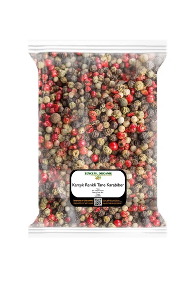 Renkli Tane Karabiber 500 Gr. Karışık Renkli Top Kara Biber 0,5 Kg. ürün görseli 1