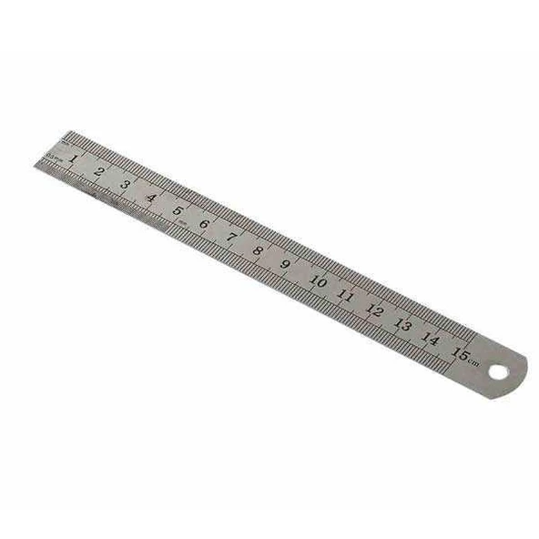 KRAF CELIK CETVEL 15 CM INCH OLCULU 515G ürün görseli 1