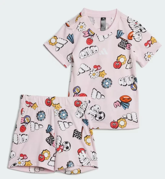 adidas Seasonal Essentials Fun Allover Print Set Kids JI6235 ürün görseli 1