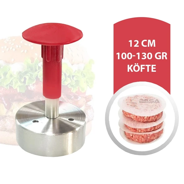 100-130 Gr 12 Cm Hamburger Köfte Kalıbı ürün görseli 1