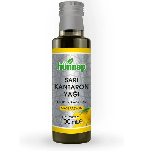 HÜNNAP SARI KANTARON YAĞI SOĞUK PRES 100 ML ürün görseli 1