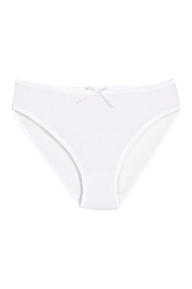 6 Adet Yıldız Bayan Bambu Bikini Külot Beyaz 3910 ürün görseli 1