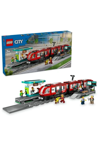 LEGO ® City Şehir Merkezi Tramvay İstasyonu 60423 - 7 Yaş ve Üzeri  Yapım Seti (811 Parça) ürün görseli 1