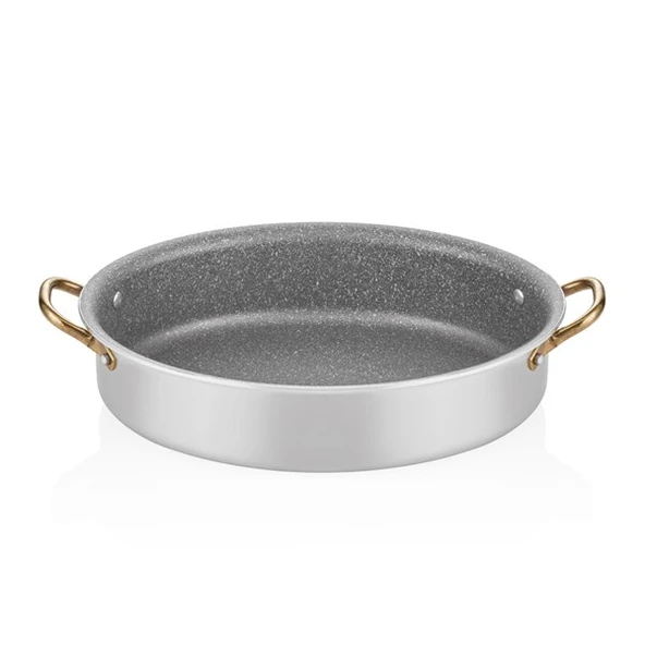 ALU GRANİT OVAL TENCERE 28*21*7CM ürün görseli 1