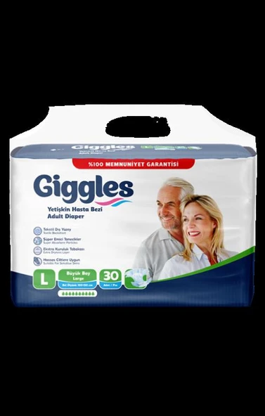 Giggles Belbantlı Büyük Boy L 30'lu Hasta Bezi ürün görseli 1