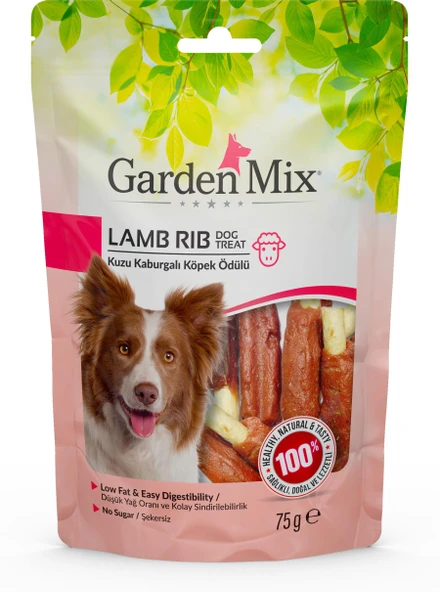 Garden Mix Kuzu Kaburgalı Köpek Ödülü 75 Gr ürün görseli 1