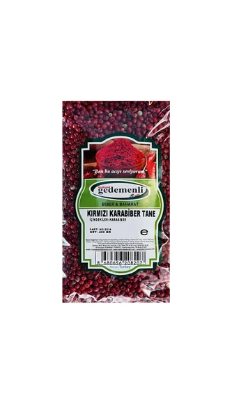 KIRMIZI TANE KARABİBER 400 GR ürün görseli 1